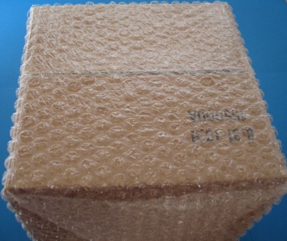 Precious commodity is wrapped with bubble wrap